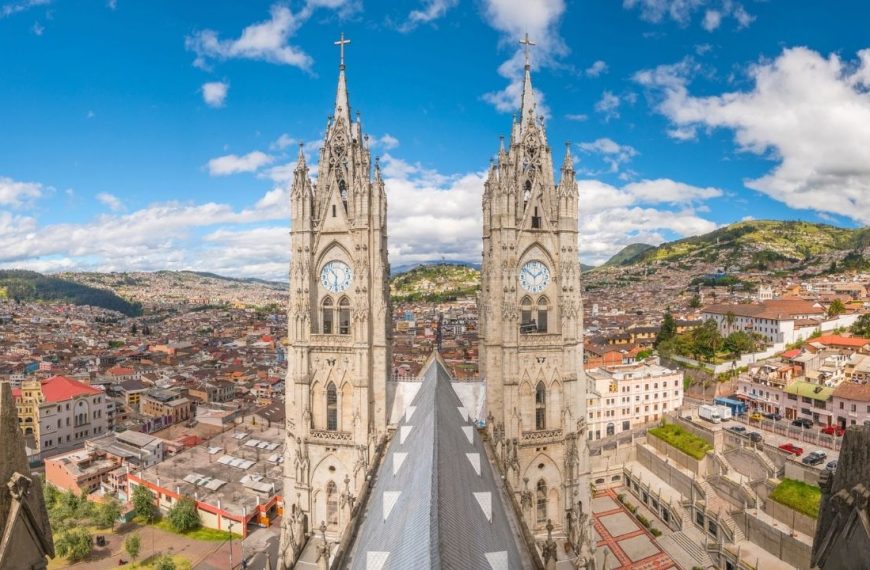 Basilica del Voto Nacional in Quito, Ecuador