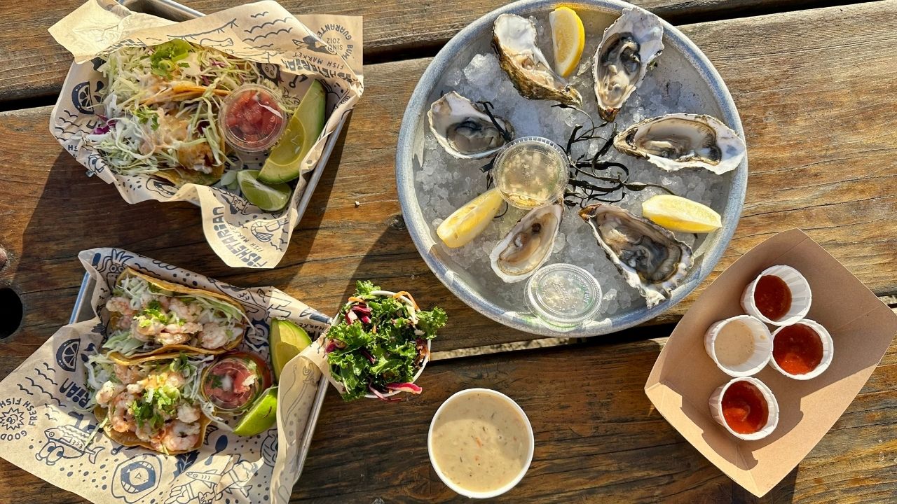 Tacos and Oysters at Fishetarian Fish Market