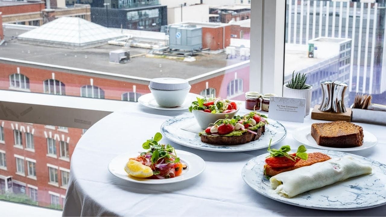 My breakfast at the Shangri-La Toronto